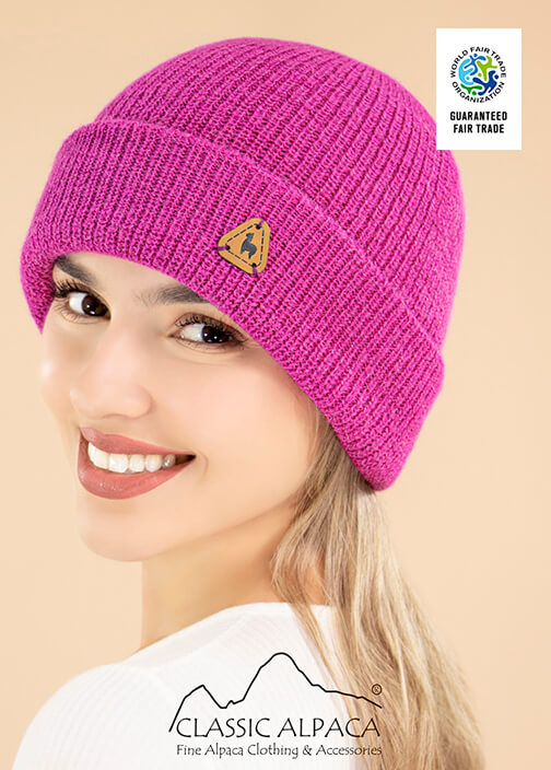 Women's Alpaca Double Knit Beanie