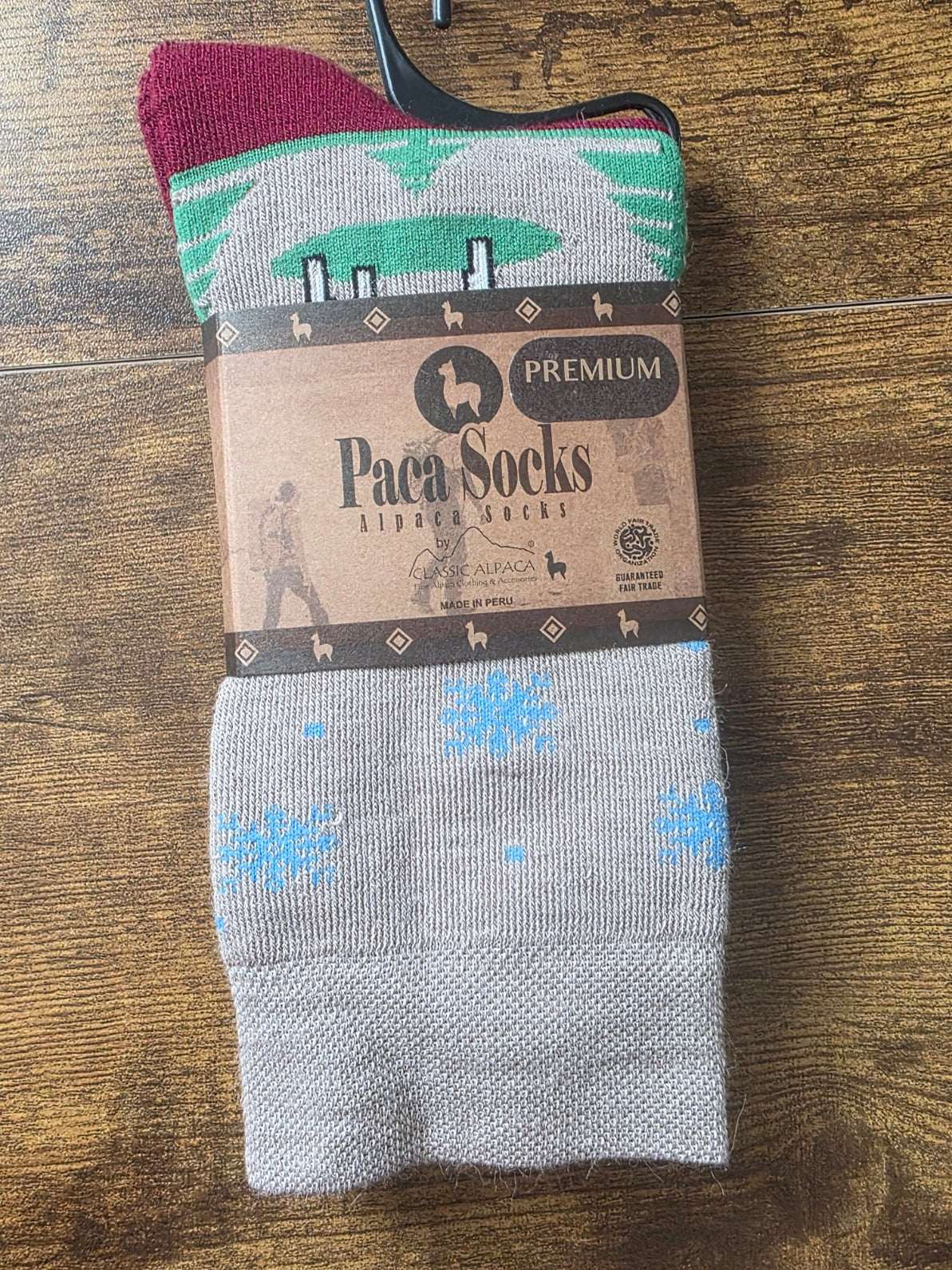 Paca Christmas Print Socks