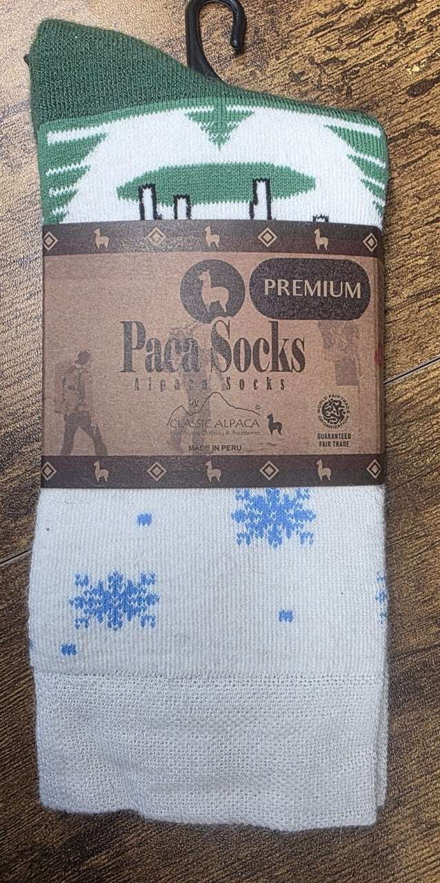 Paca Christmas Print Socks