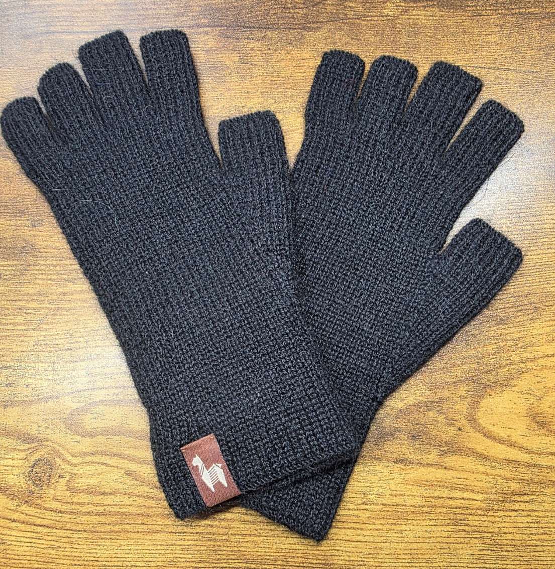 Women's Alpaca Half Finger Gloves