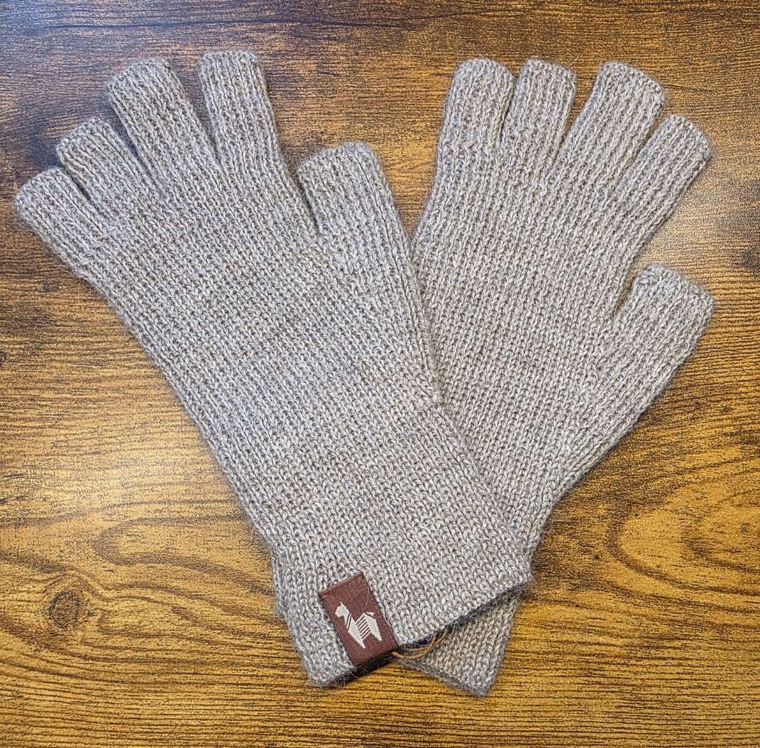 Women's Alpaca Half Finger Gloves