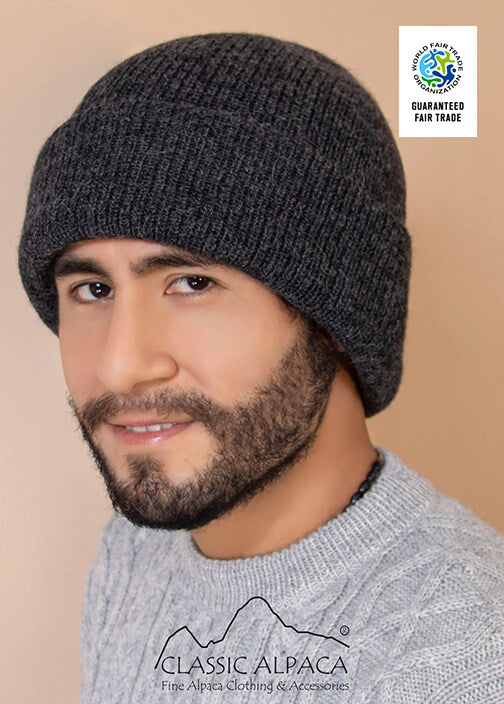 Men's Alpaca Double Knit Beanie