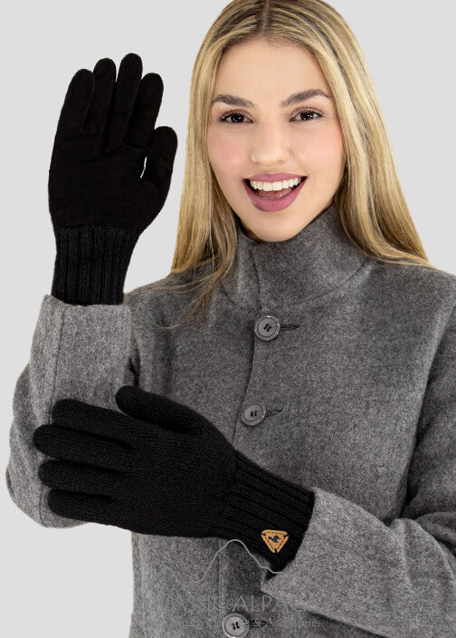 Double Layer Alpaca Driving Gloves