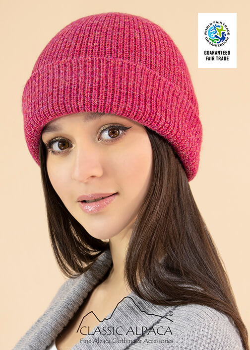 Women's Alpaca Double Knit Beanie