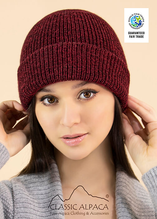 Women's Alpaca Double Knit Beanie