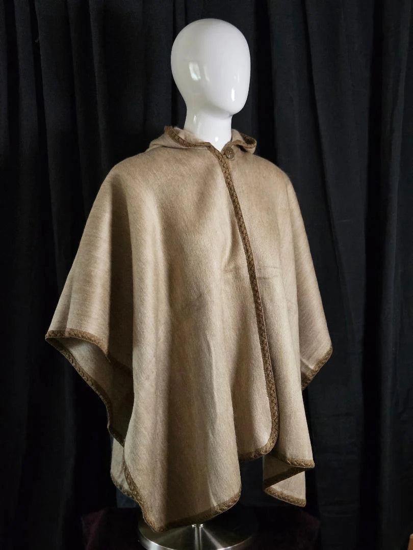 The Funky Alpaca Hooded Woven Cape