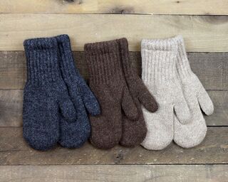 Boucle' Lined Alpaca Mittens