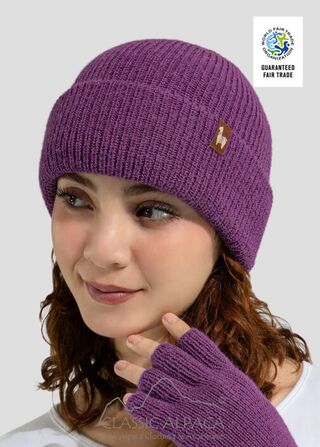 Women's Alpaca Double Knit Beanie