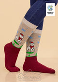 Paca Christmas Print Socks